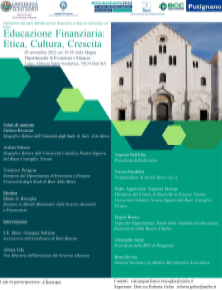 Convegno#Ottobre EduFin 2022 “Educazione Finanziaria: Etica, Cultura, Crescita” patrocinato dalla BCC di Putignano